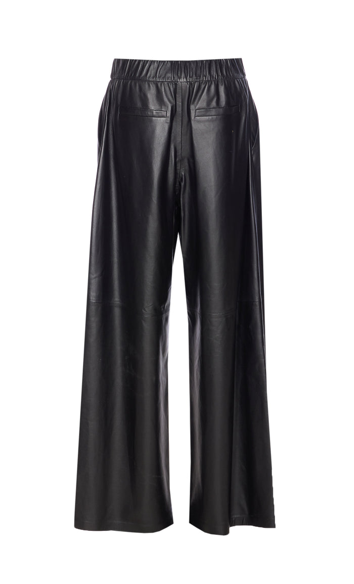 Arma Trousers Black Genuine Leather