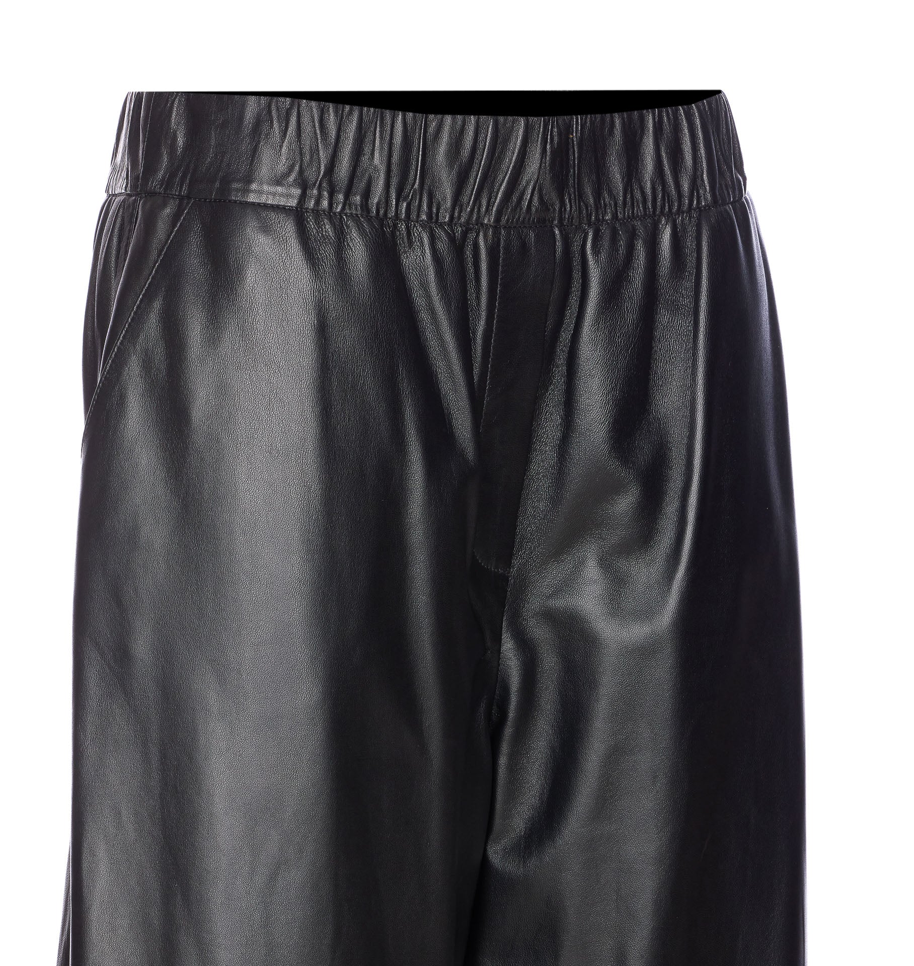 Arma Trousers Black Genuine Leather
