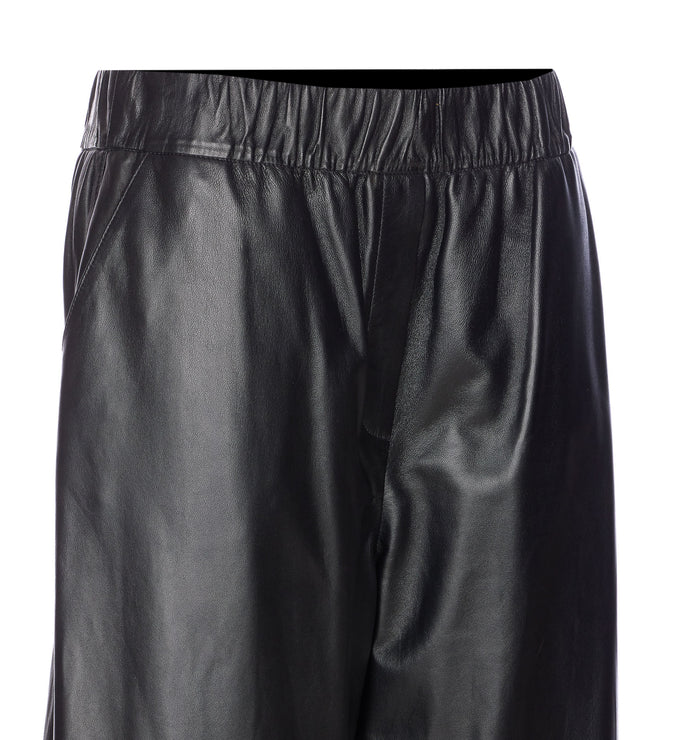 Arma Trousers Black Genuine Leather