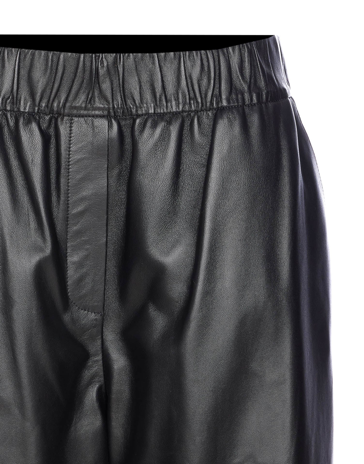 Arma Trousers Black Genuine Leather