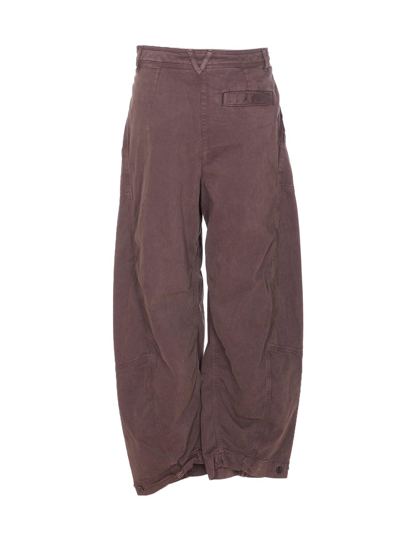 Pinko Trousers Brown Cotton