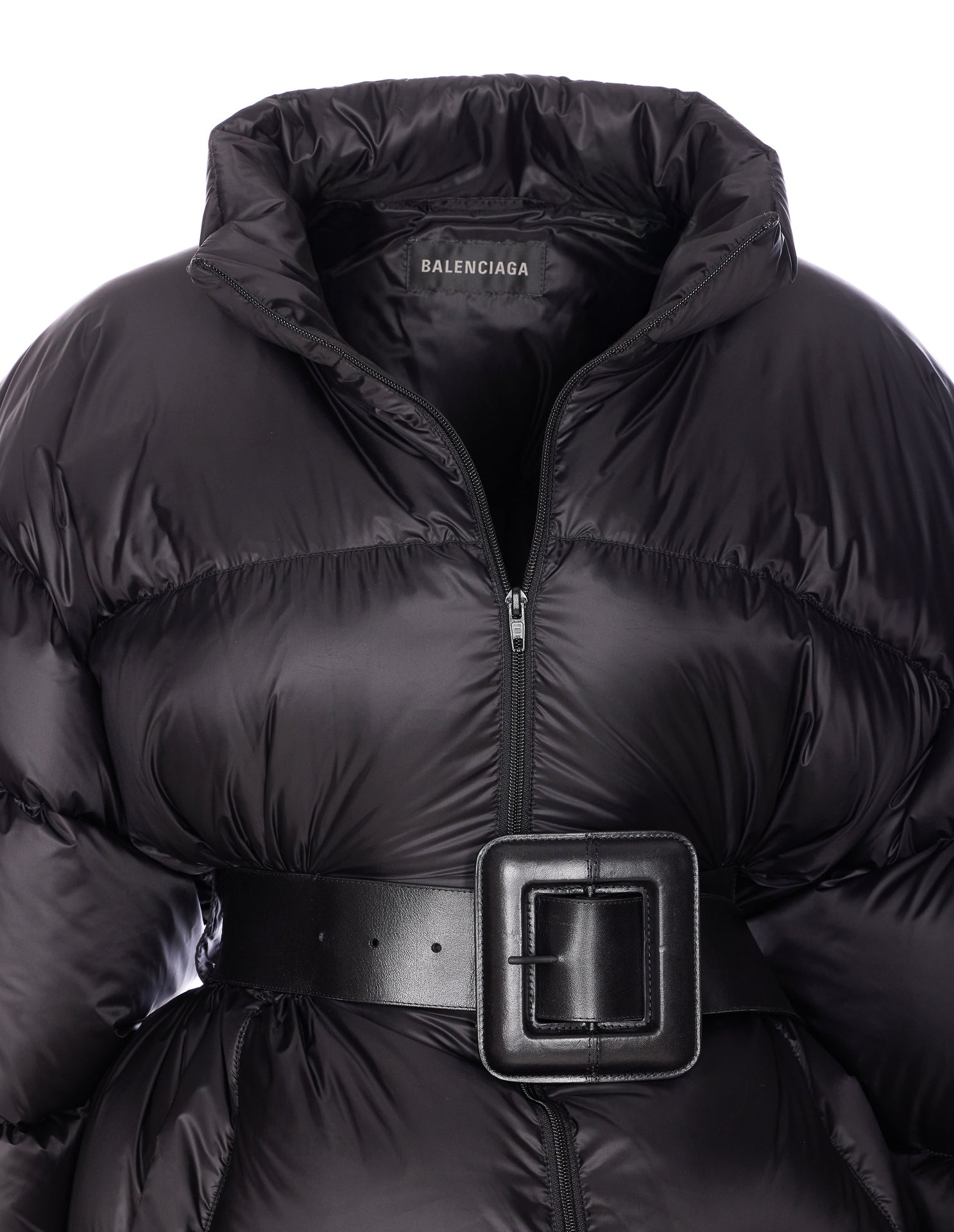 Balenciaga Coats Black Polyamide