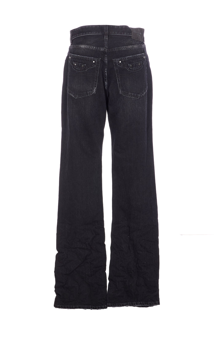Balenciaga Trousers Black Cotton