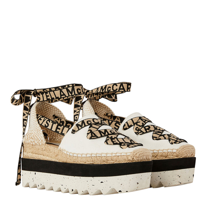 Stella McCartney Flat shoes White Fabric/rubber Sole