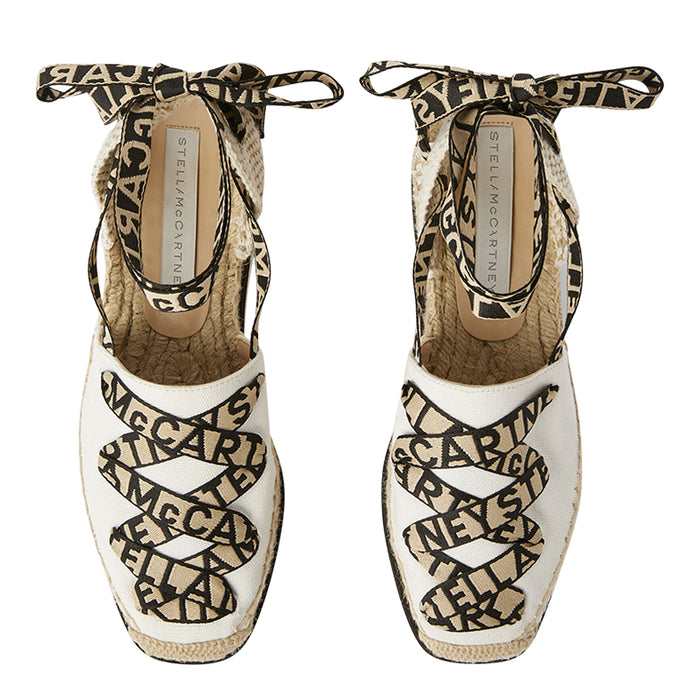 Stella McCartney Flat shoes White Fabric/rubber Sole