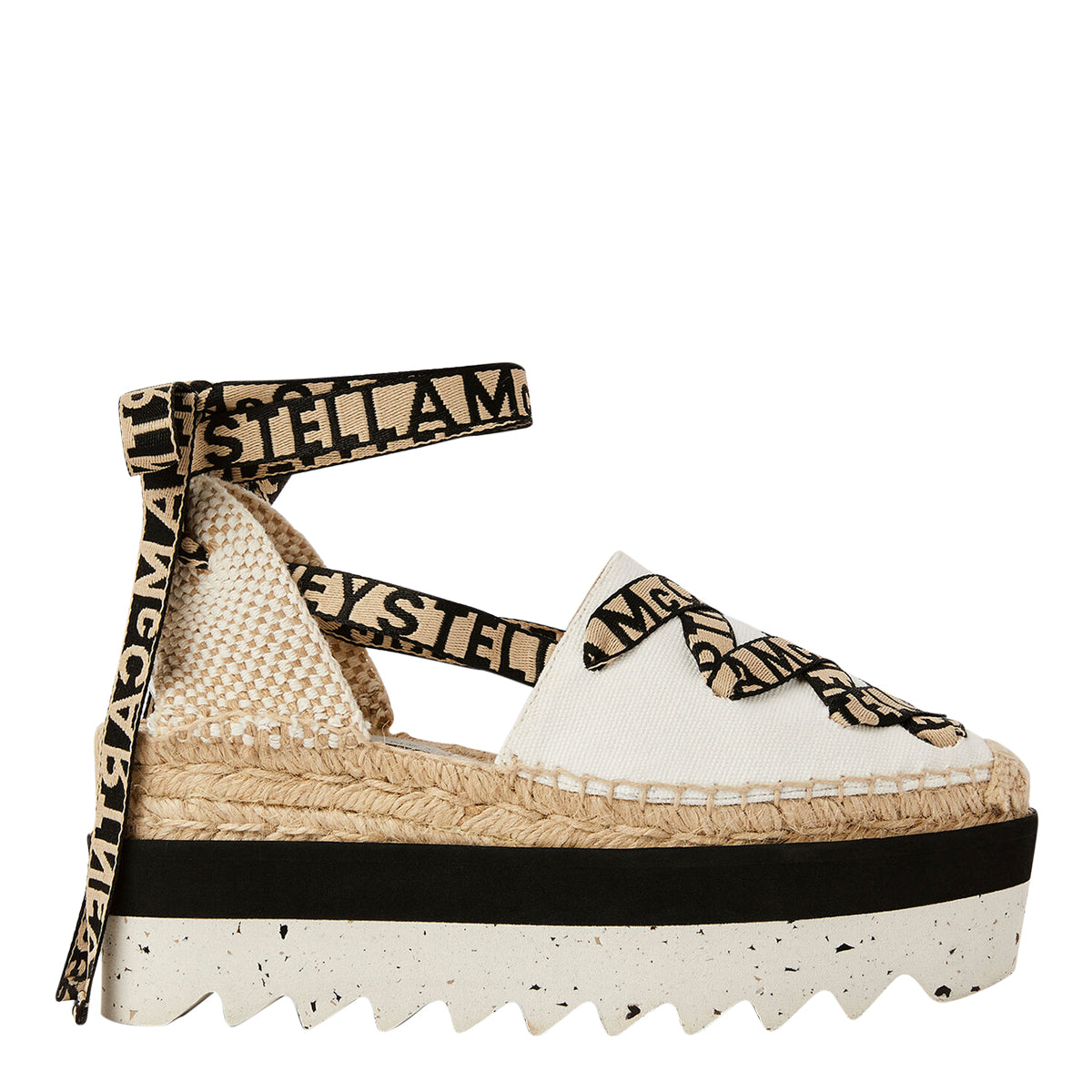Stella McCartney Flat shoes White Fabric/rubber Sole