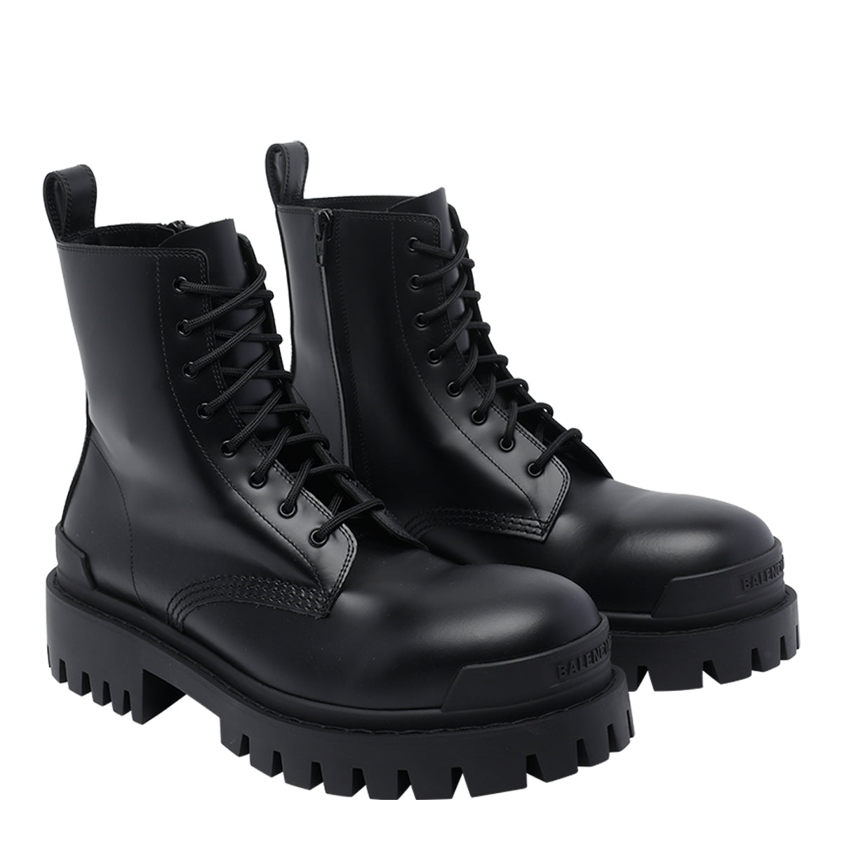Balenciaga Boots Black Calf Leather/rubber Sole
