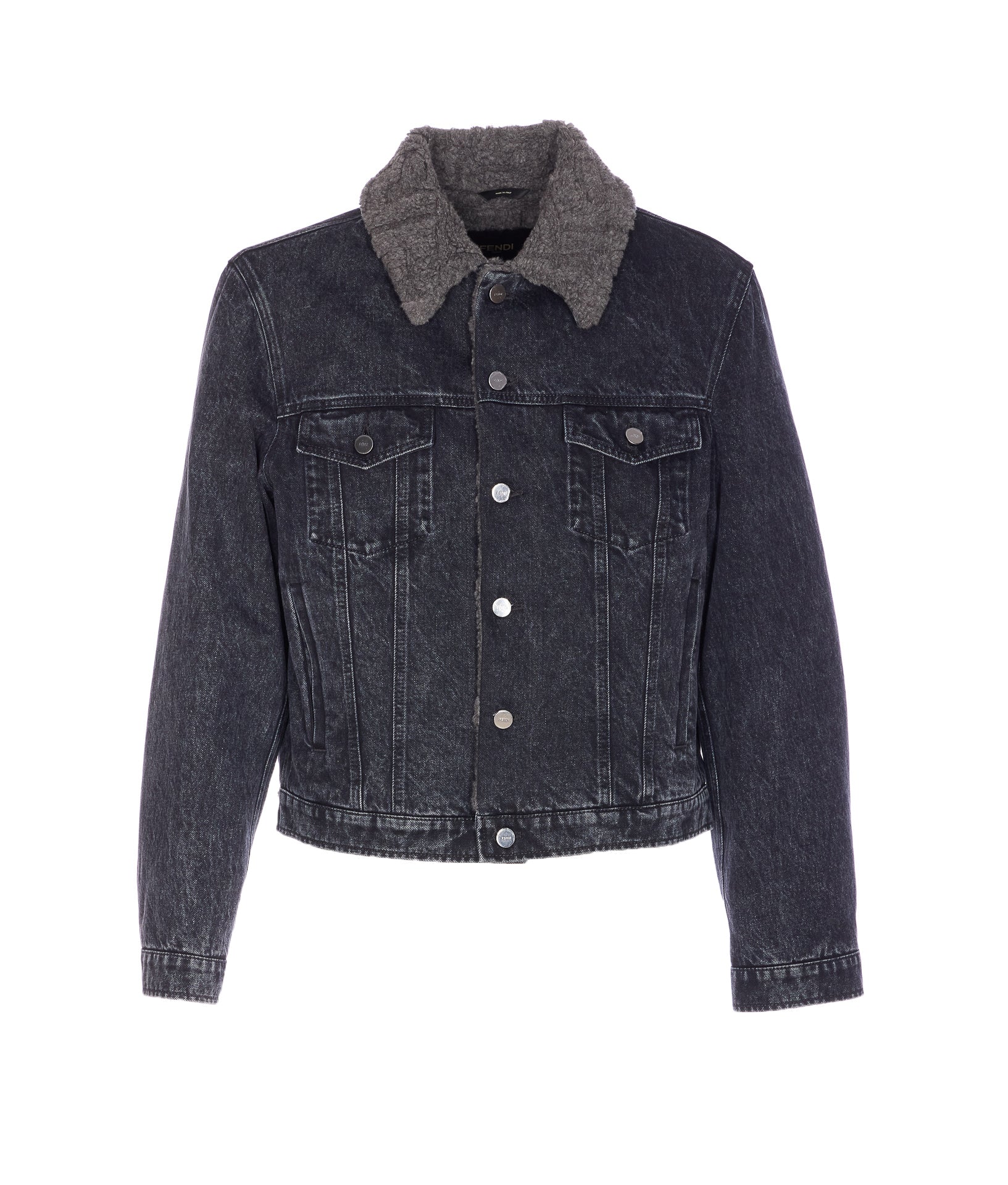 Fendi Jackets Black Cotton