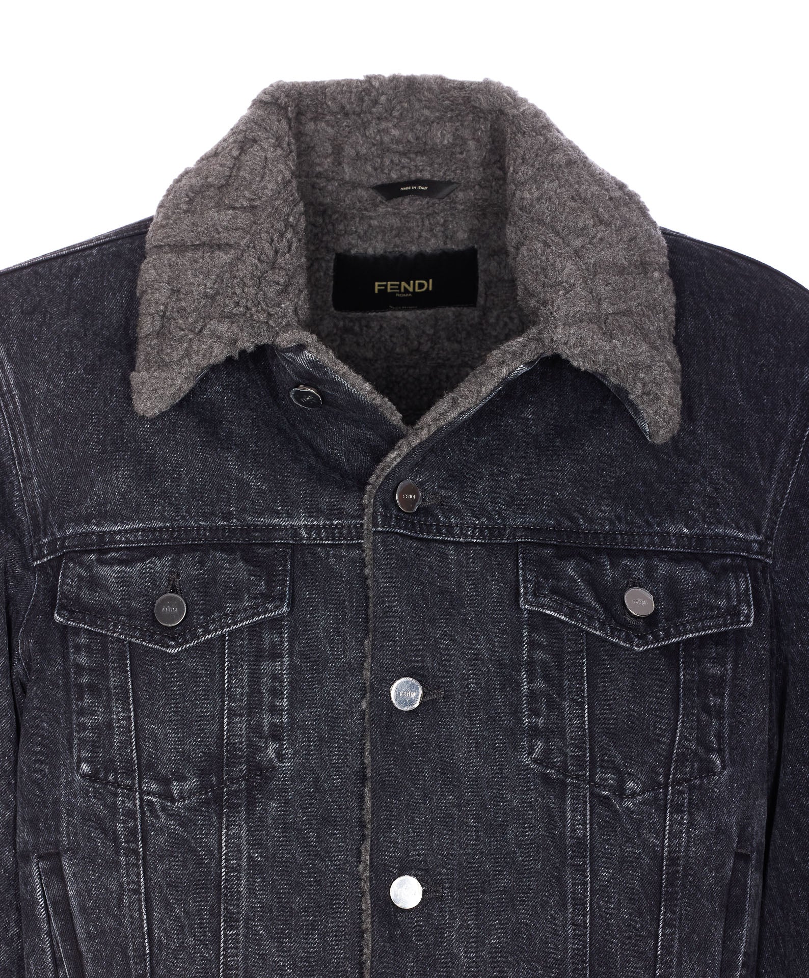 Fendi Jackets Black Cotton