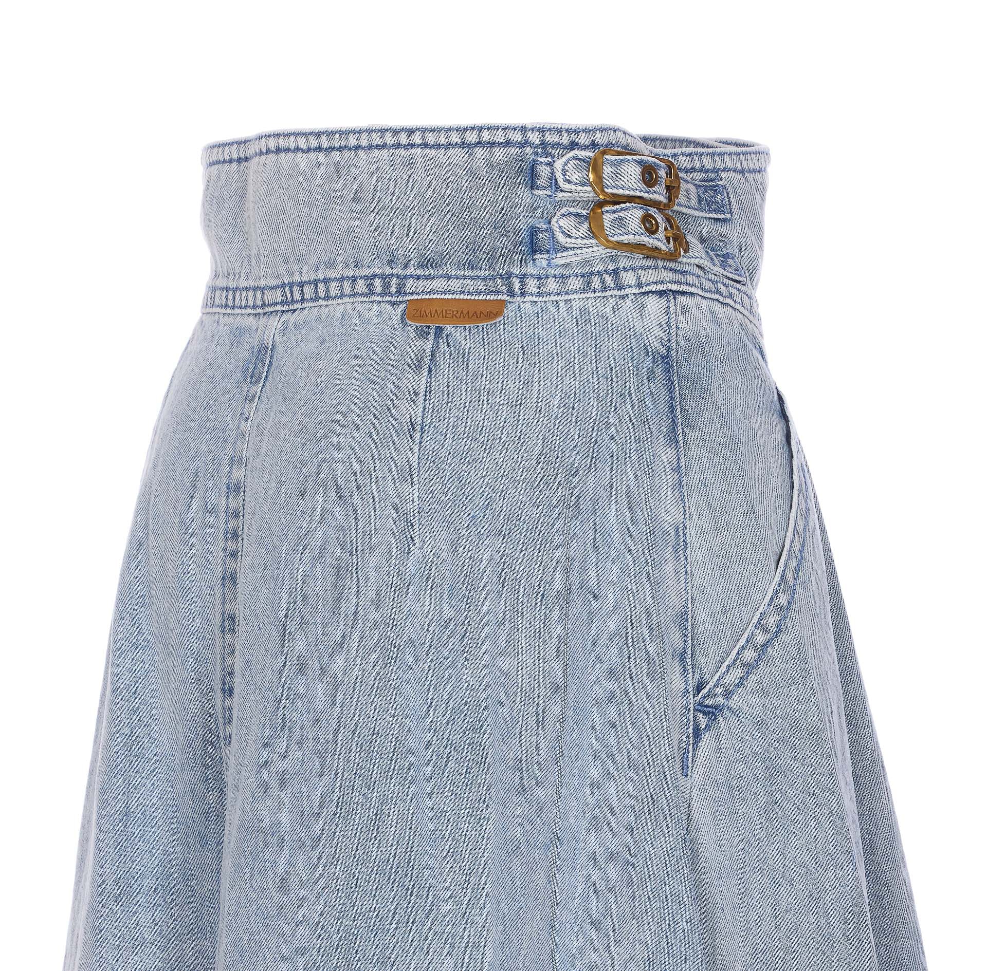 Zimmermann Skirts Blue Cotton