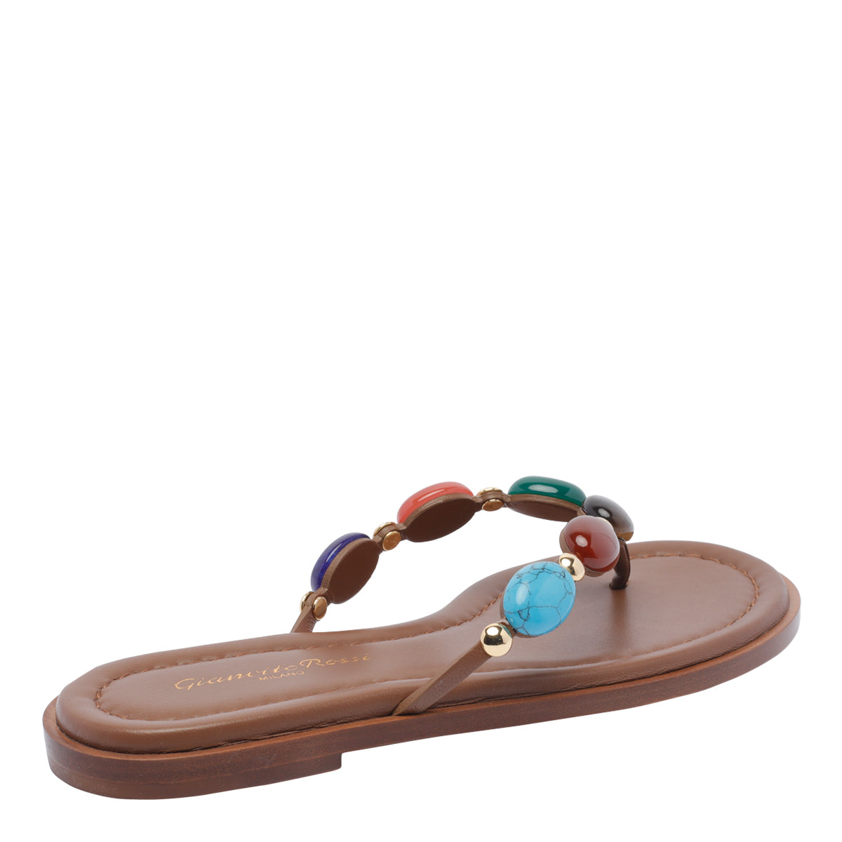 Gianvito Rossi Sandals Brown Calf Leather/leather Sole