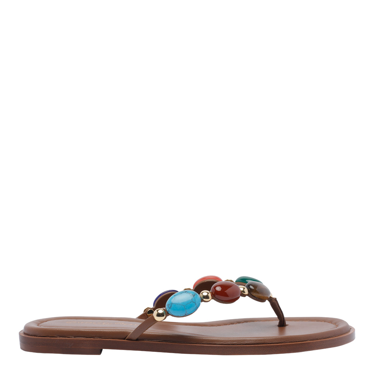 Gianvito Rossi Sandals Brown Calf Leather/leather Sole