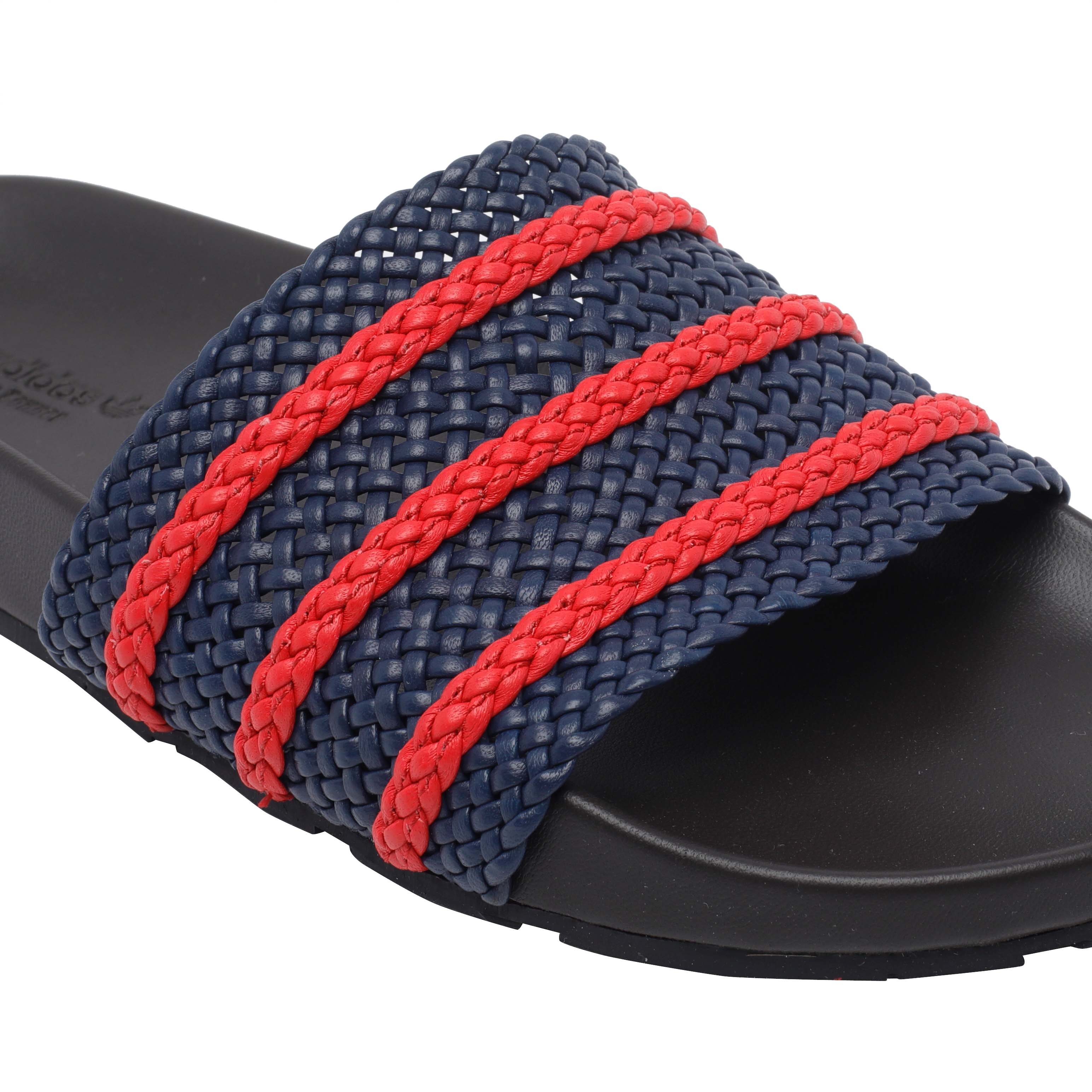 ADIDAS ORIGINALS BY WALES BONNER Sandals Blue Calf Leather/rubber Sole