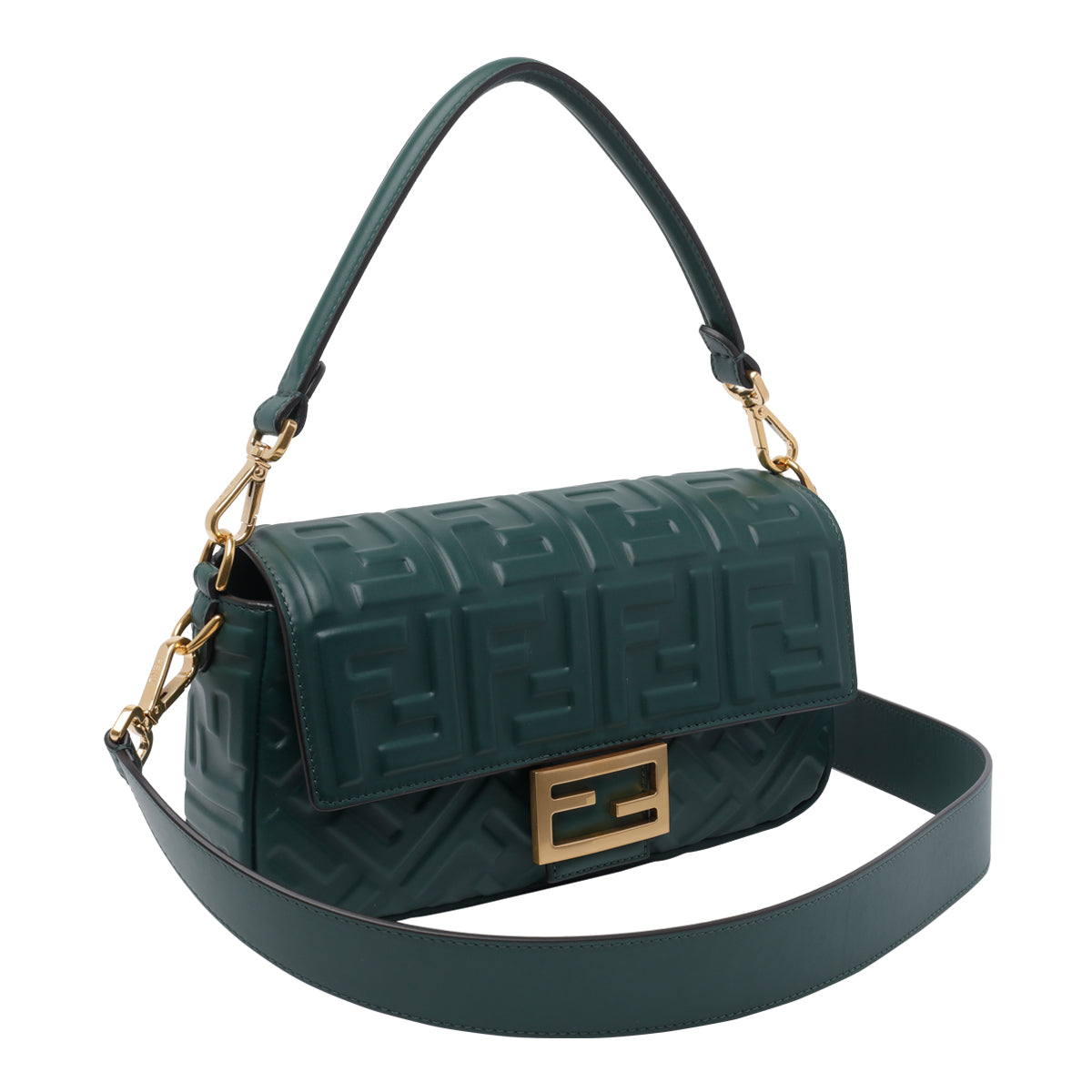 Fendi Bags Green Calf Leather