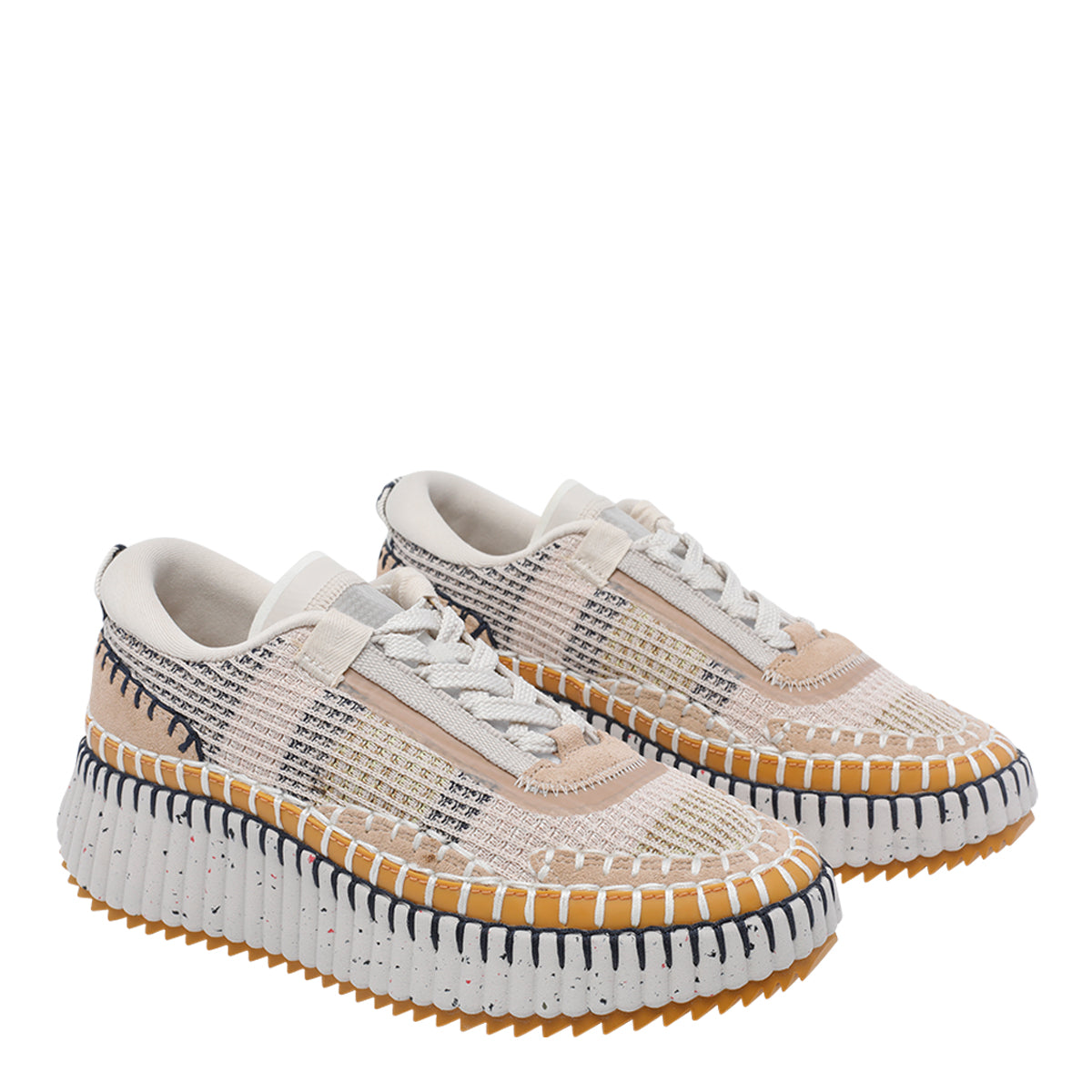 Chloè Sneakers Beige Fabric