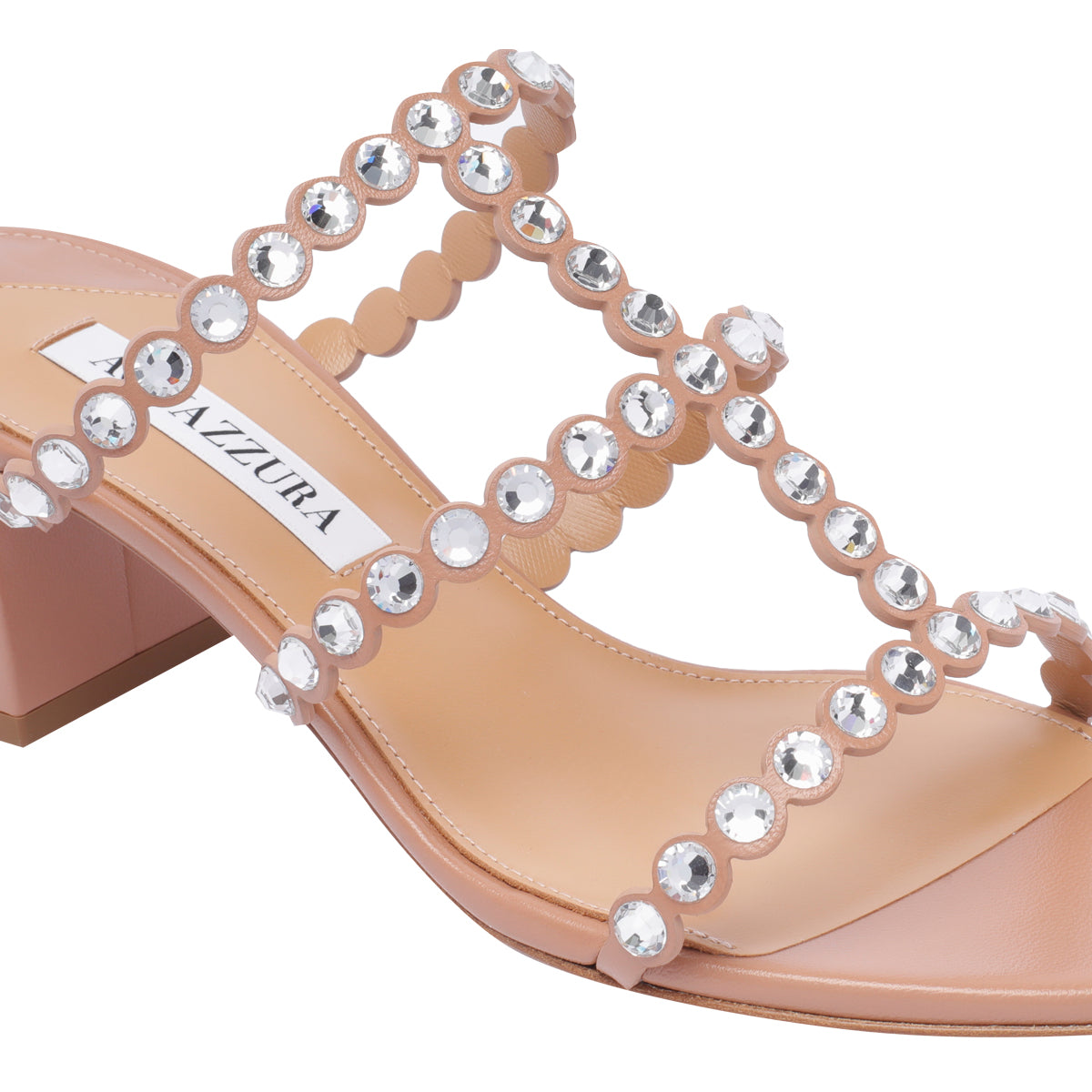 Aquazzura Sandals Pink Calf Leather/leather Sole