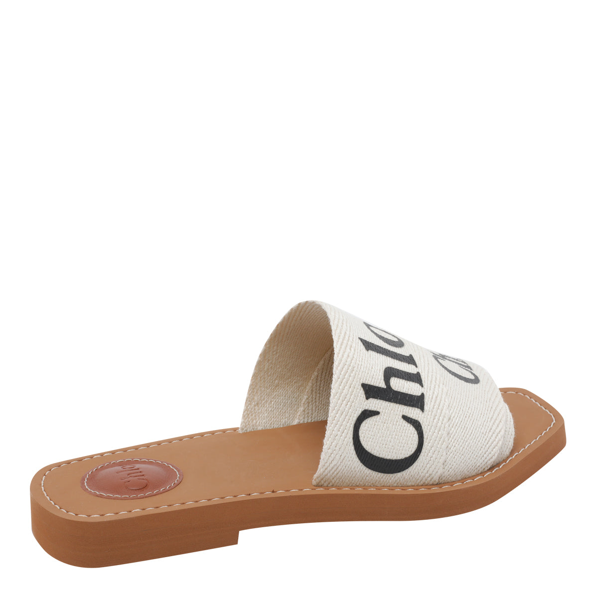 Chloè Sandals White Fabric/rubber Sole