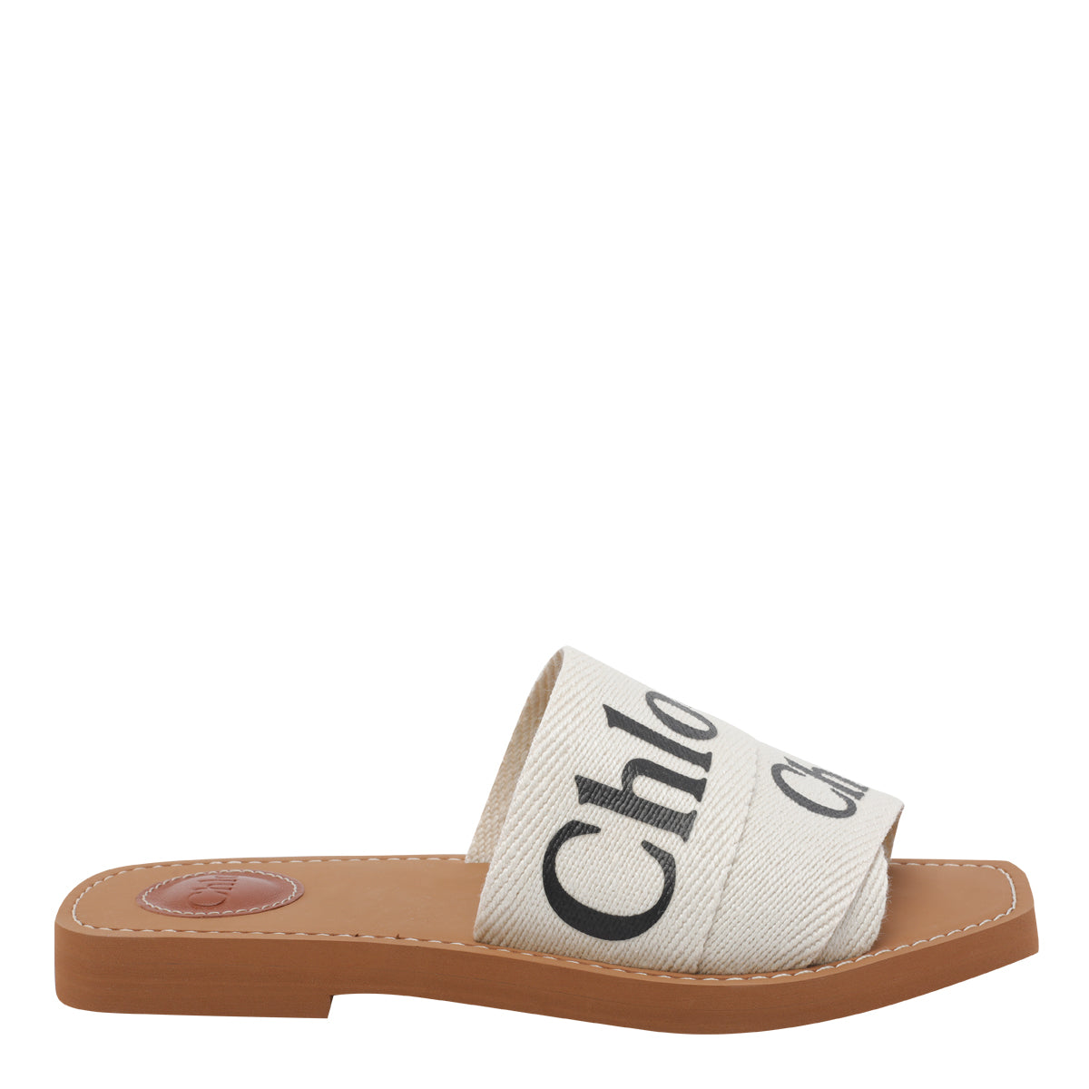 Chloè Sandals White Fabric/rubber Sole