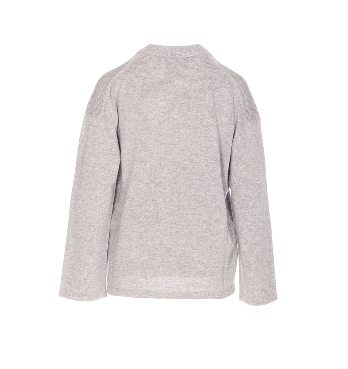 Max Mara Studio Sweaters Grey Wool