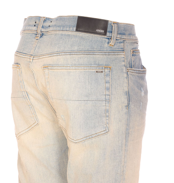 Amiri Jeans Blue Cotton