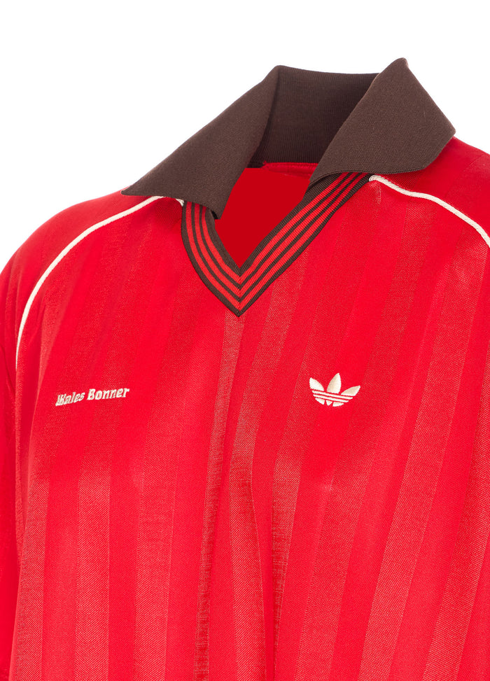 ADIDAS ORIGINALS BY WALES BONNER T-shirts and Polos Red Recycled Polyester