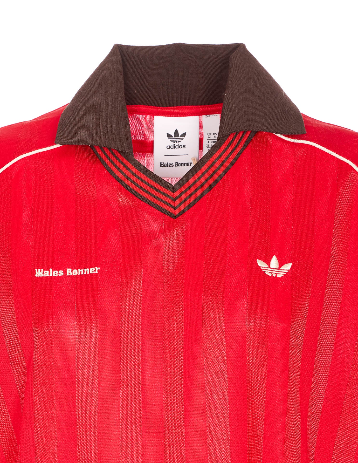 ADIDAS ORIGINALS BY WALES BONNER T-shirts and Polos Red Recycled Polyester