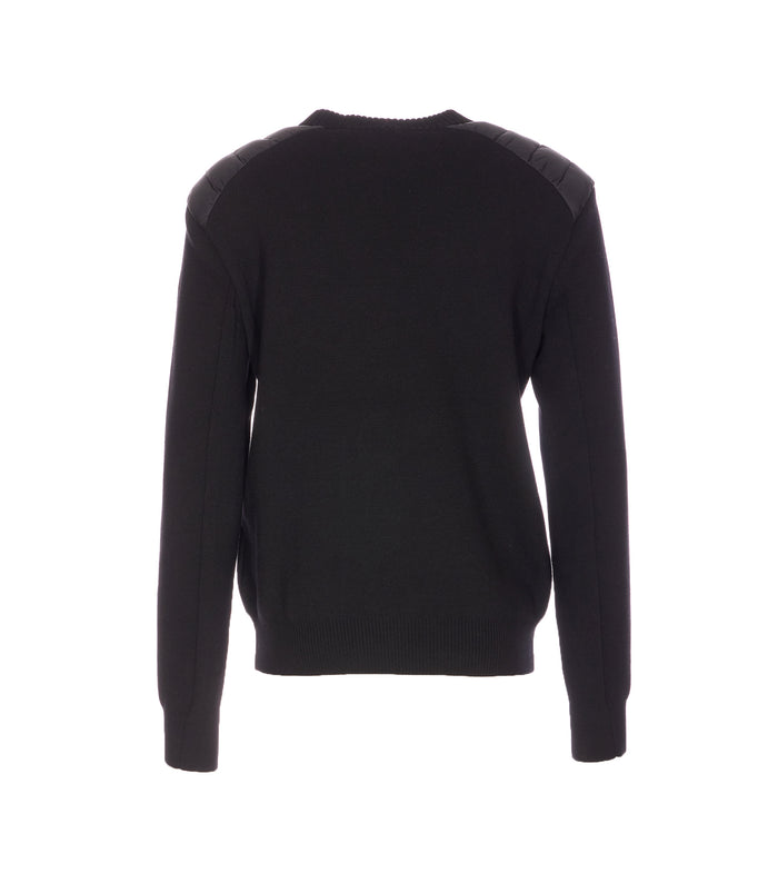 Moncler Grenoble Sweaters Black Virgin Wool