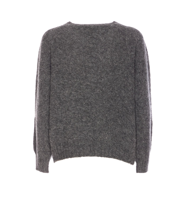 Howlin Sweaters Grey Pure Wool