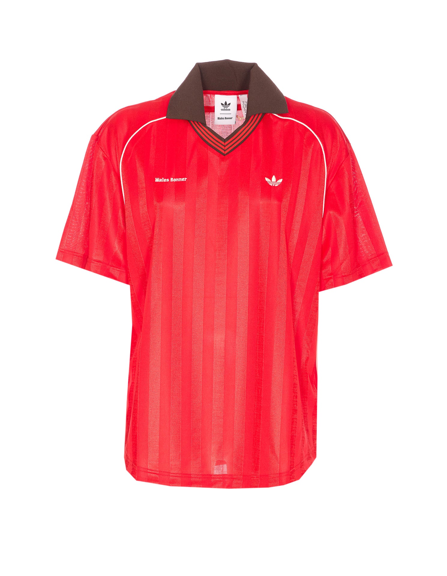 ADIDAS ORIGINALS BY WALES BONNER T-shirts and Polos Red Recycled Polyester