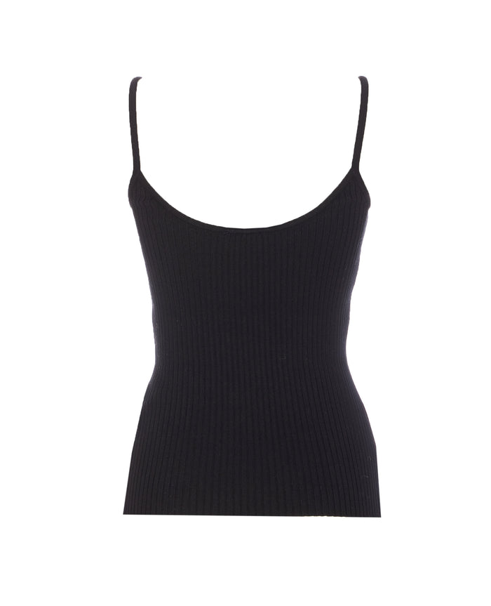 Courreges Top Black Viscose