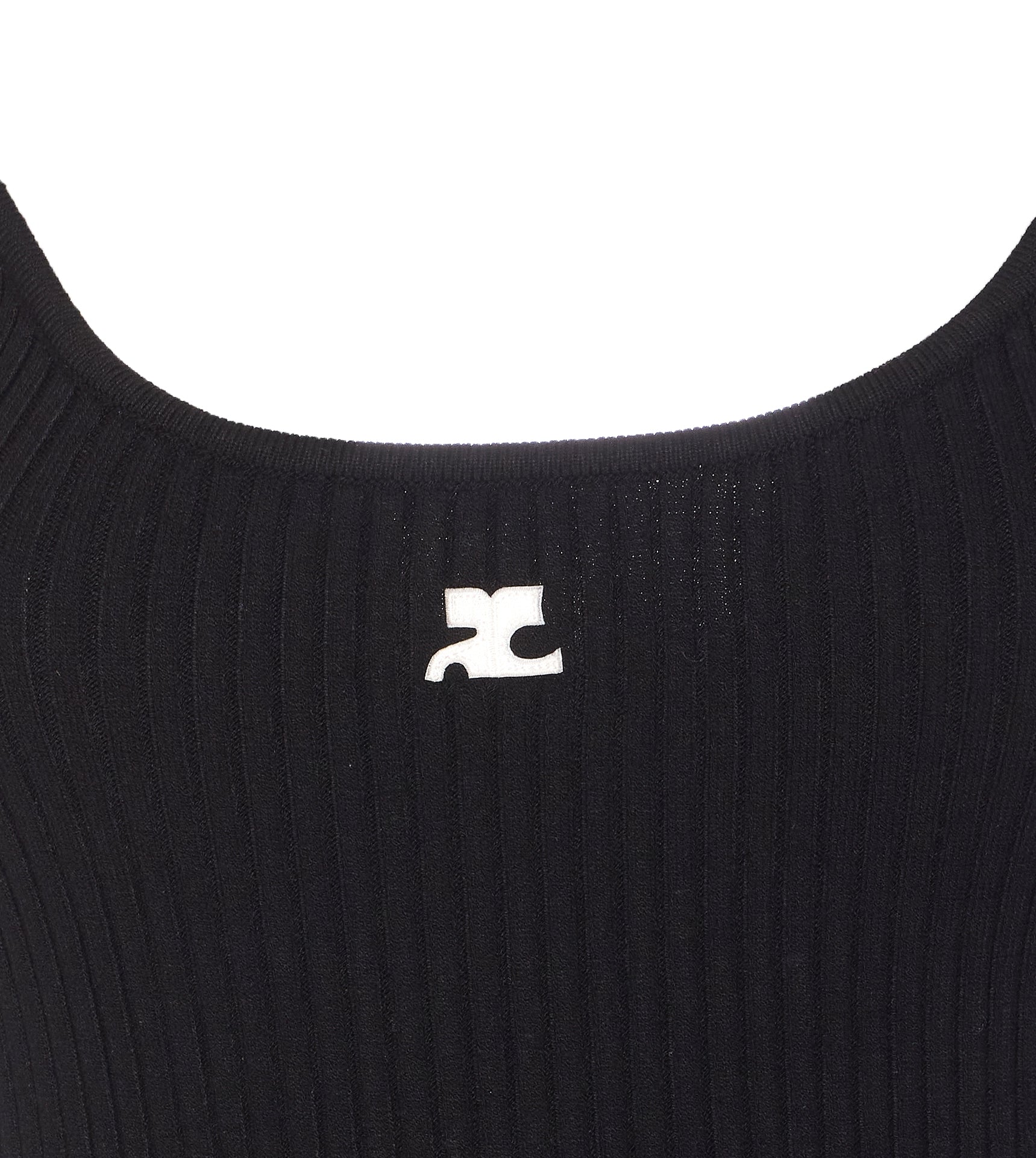 Courreges Top Black Viscose