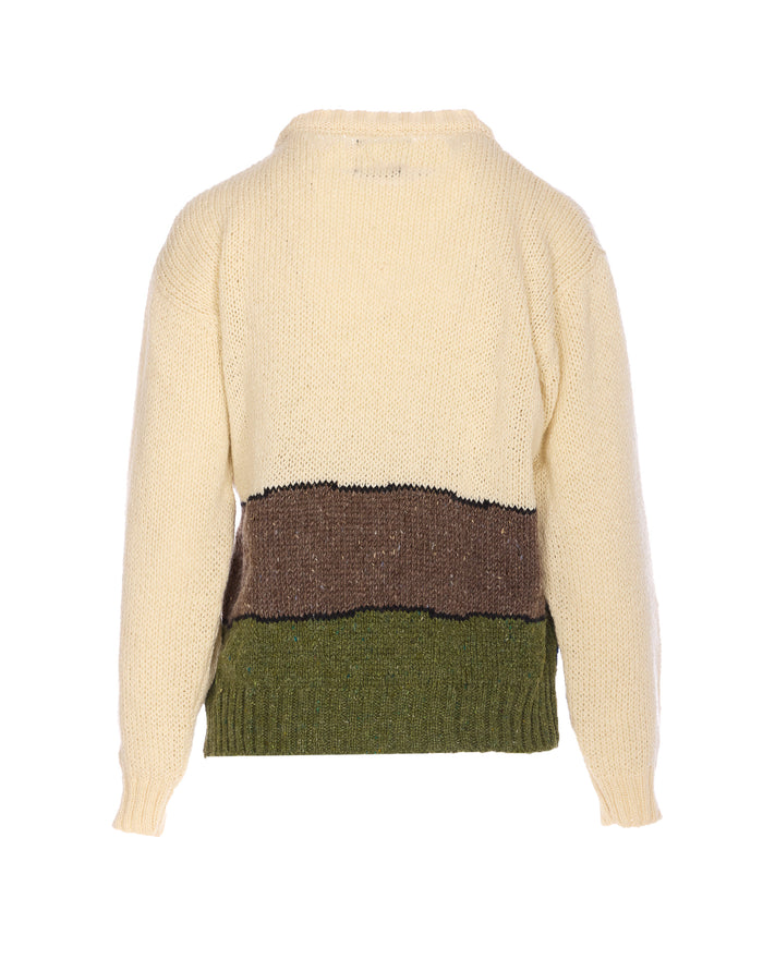 Howlin Sweaters White Pure Wool