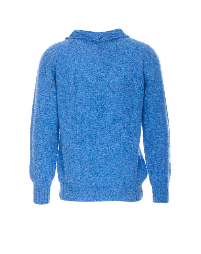 Howlin Sweaters Blue Pure Wool