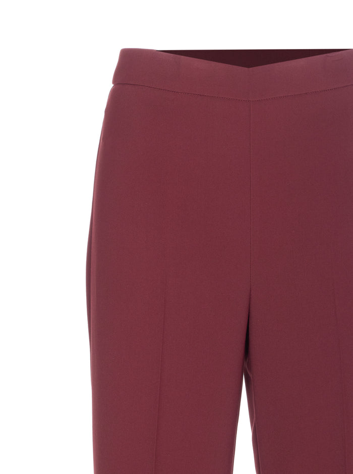 Twin-set Trousers Red Polyester