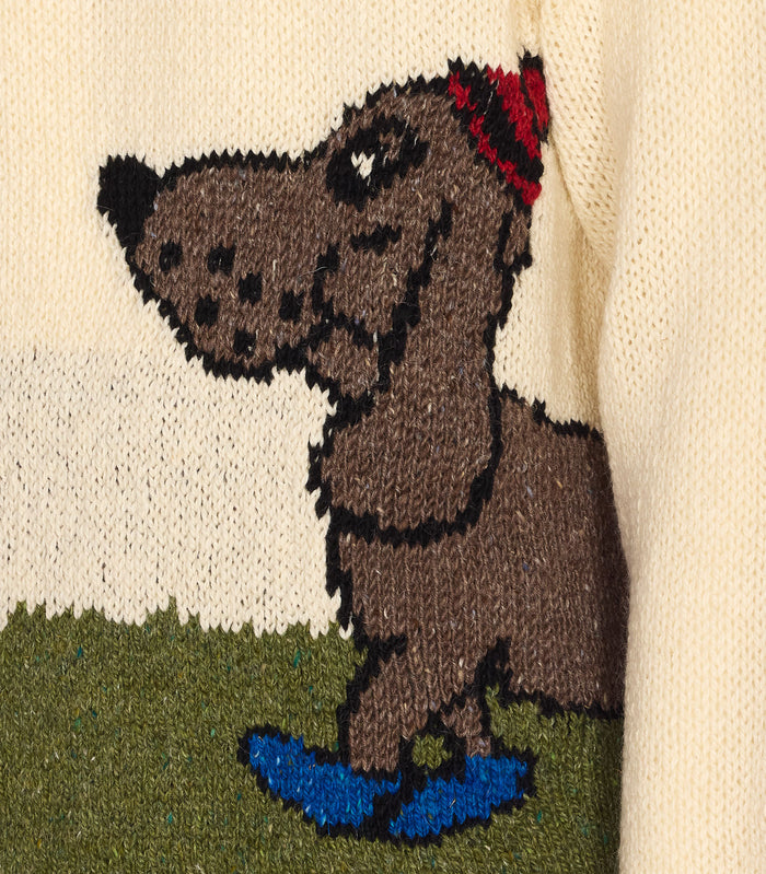 Howlin Sweaters White Pure Wool