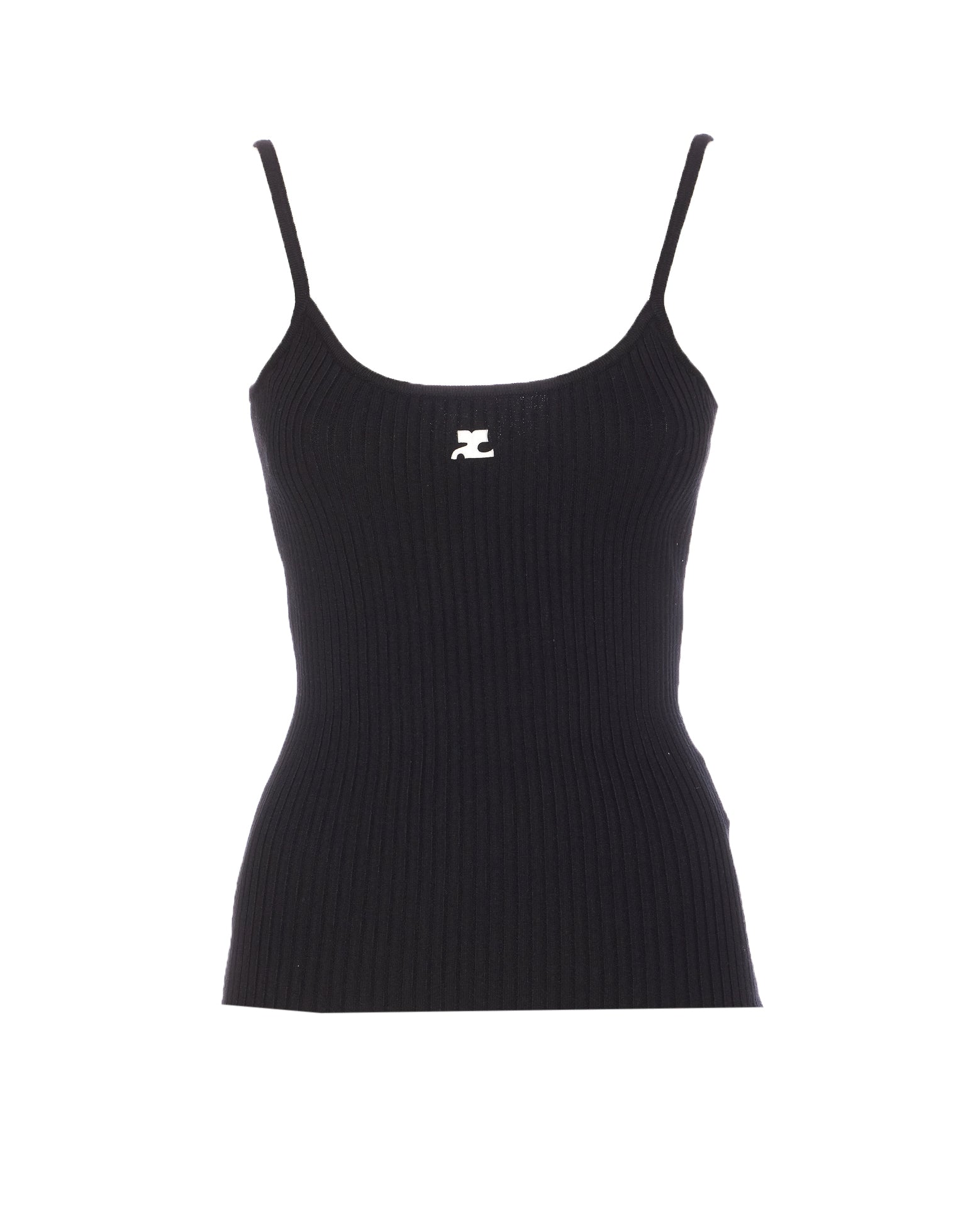Courreges Top Black Viscose