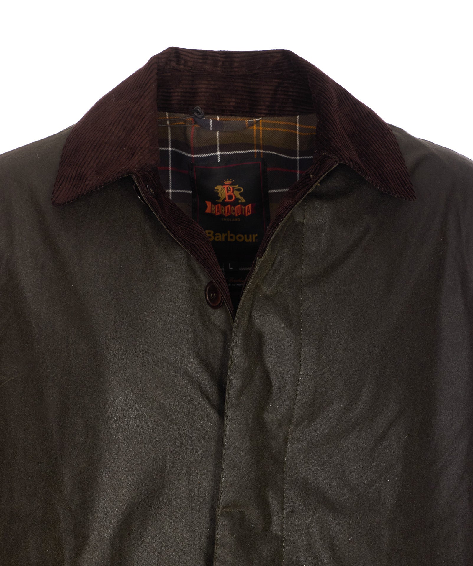 BARBOUR X BARACUTA Coats Green Waxed Cotton