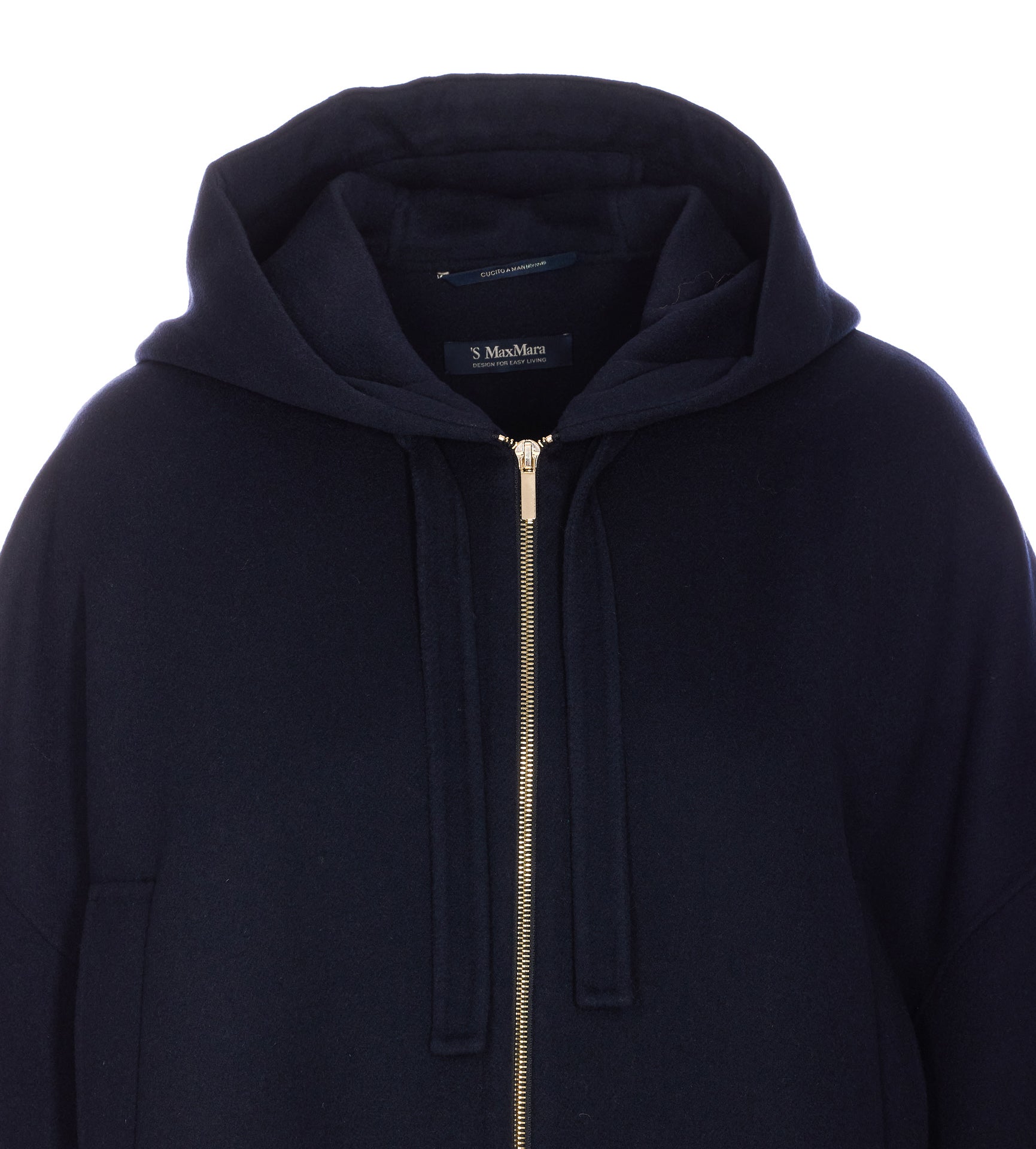 S Max Mara Coats Blue Virgin Wool
