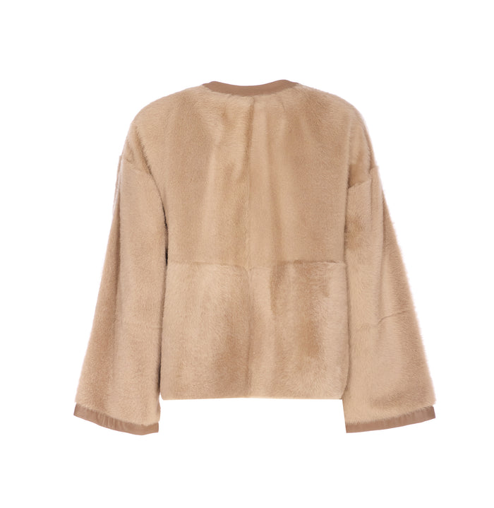 Max Mara Coats Beige Shearling