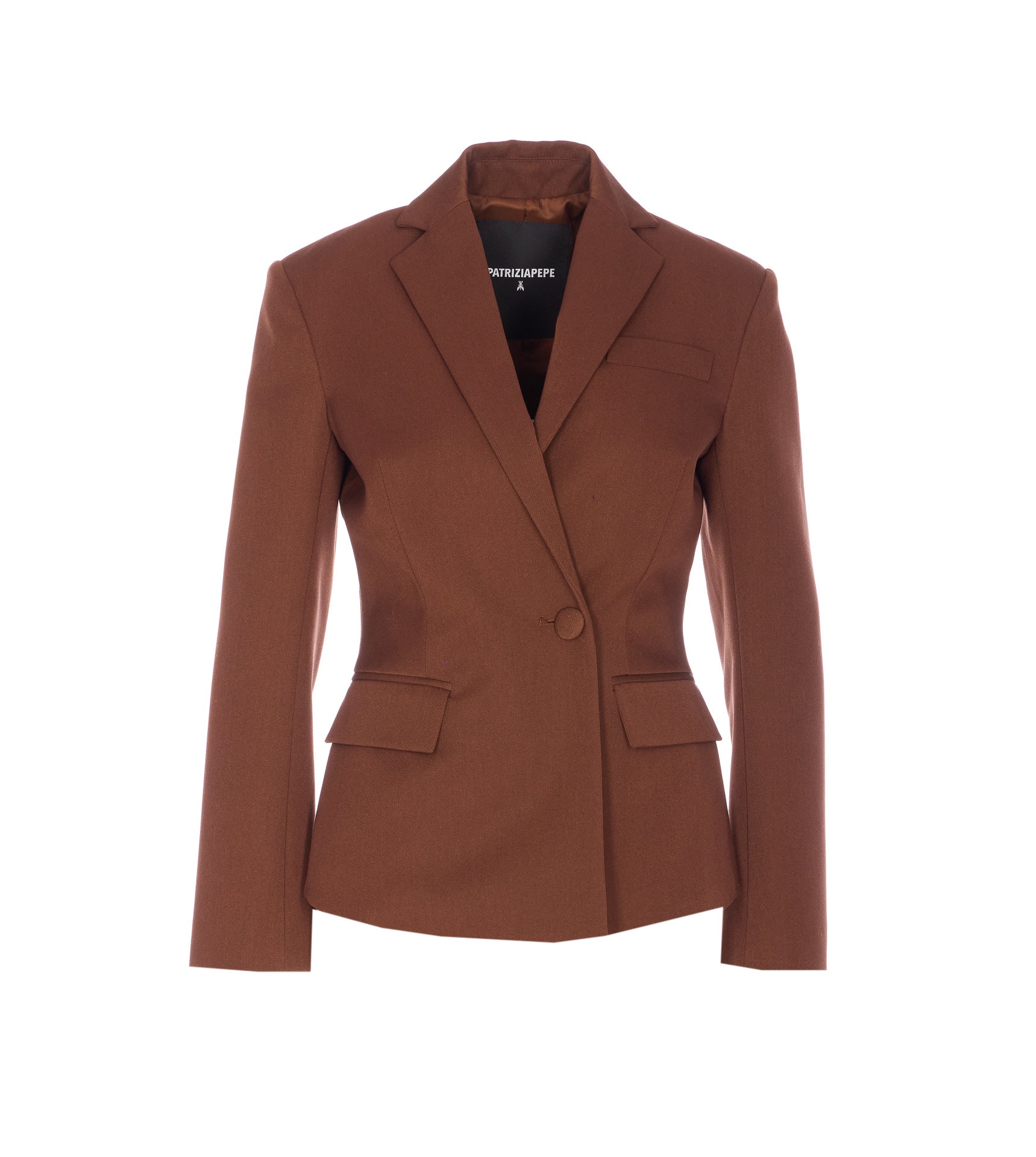 Patrizia Pepe Jackets Brown Polyester