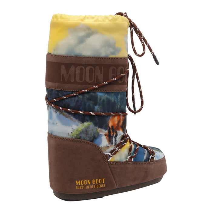 MOON BOOT X GUEST IN RESIDENCE Brown Fabric Suede/rubber Sole