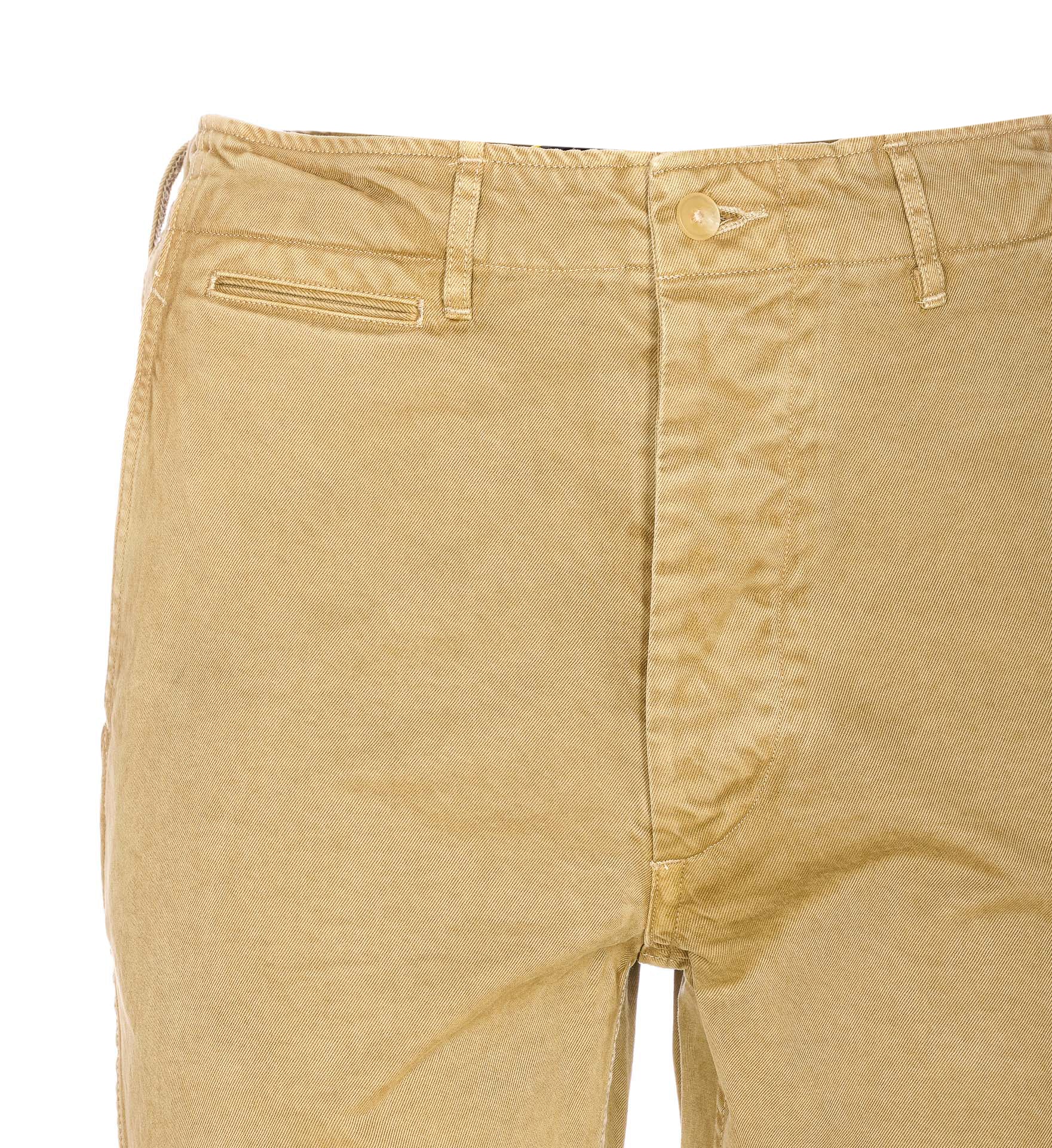 Auralee Trousers Beige Cotton