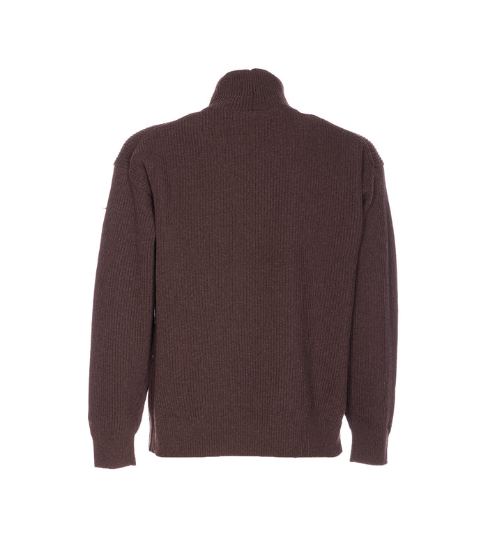 Auralee Sweaters Brown Wool
