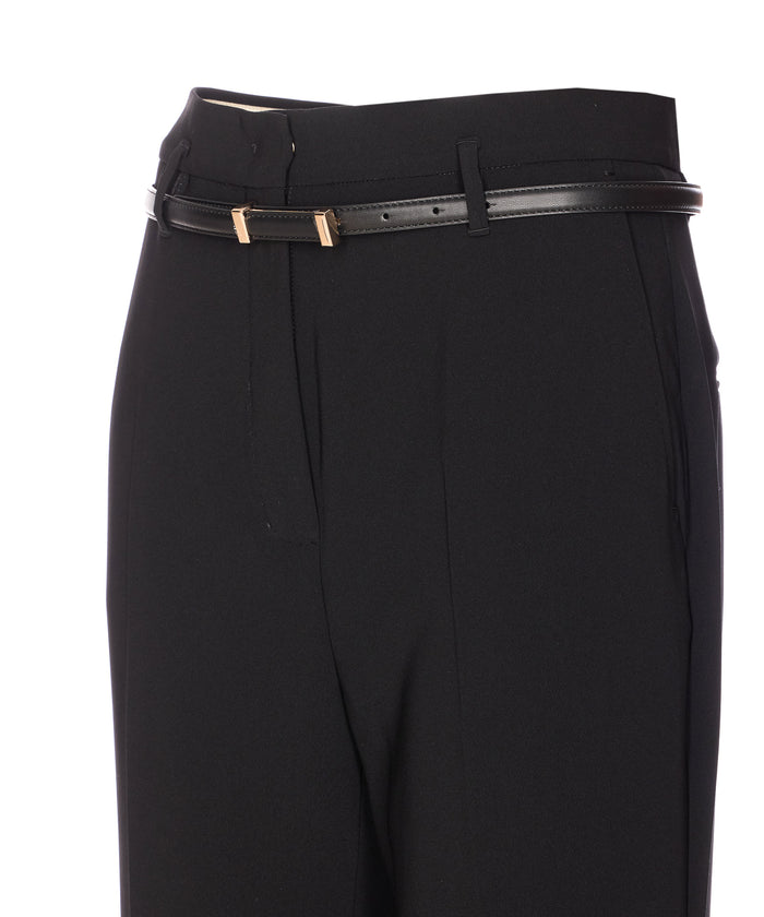 Max Mara Studio Trousers Black Tricetate