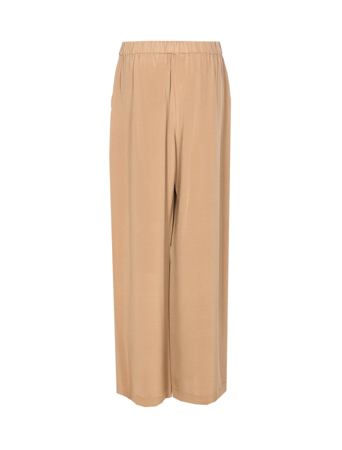 Max Mara Trousers Beige Silk