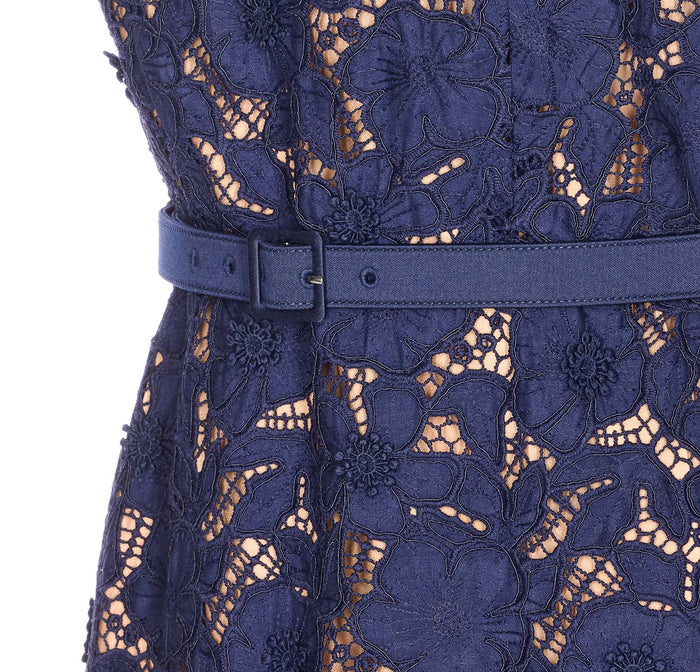 Self Portrait Dresses Blue Polyester