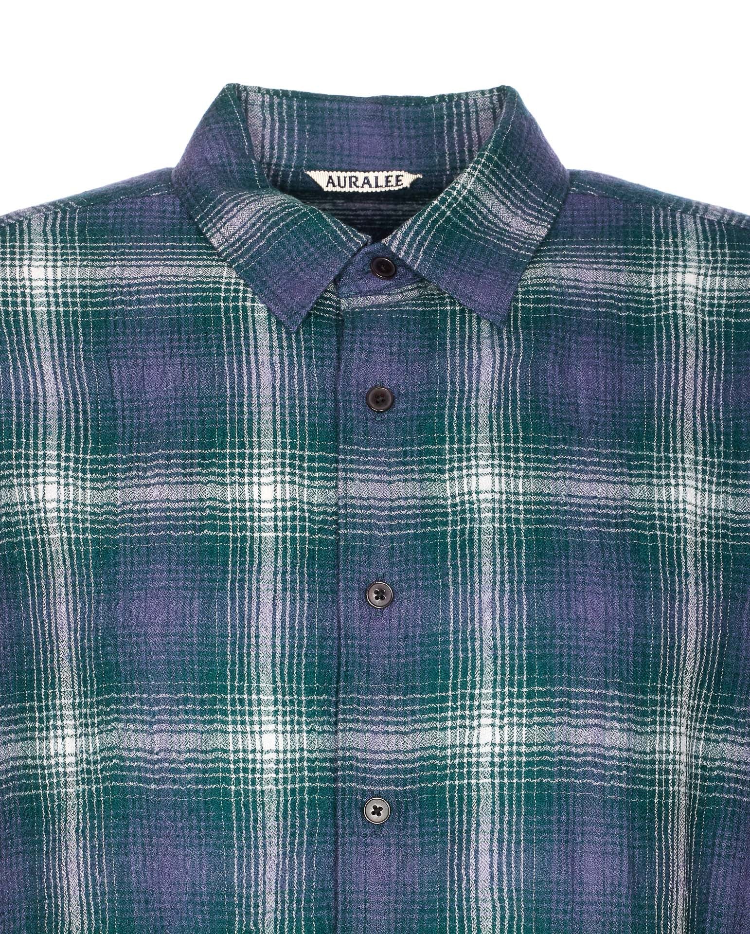 Auralee Shirts Blue Wool