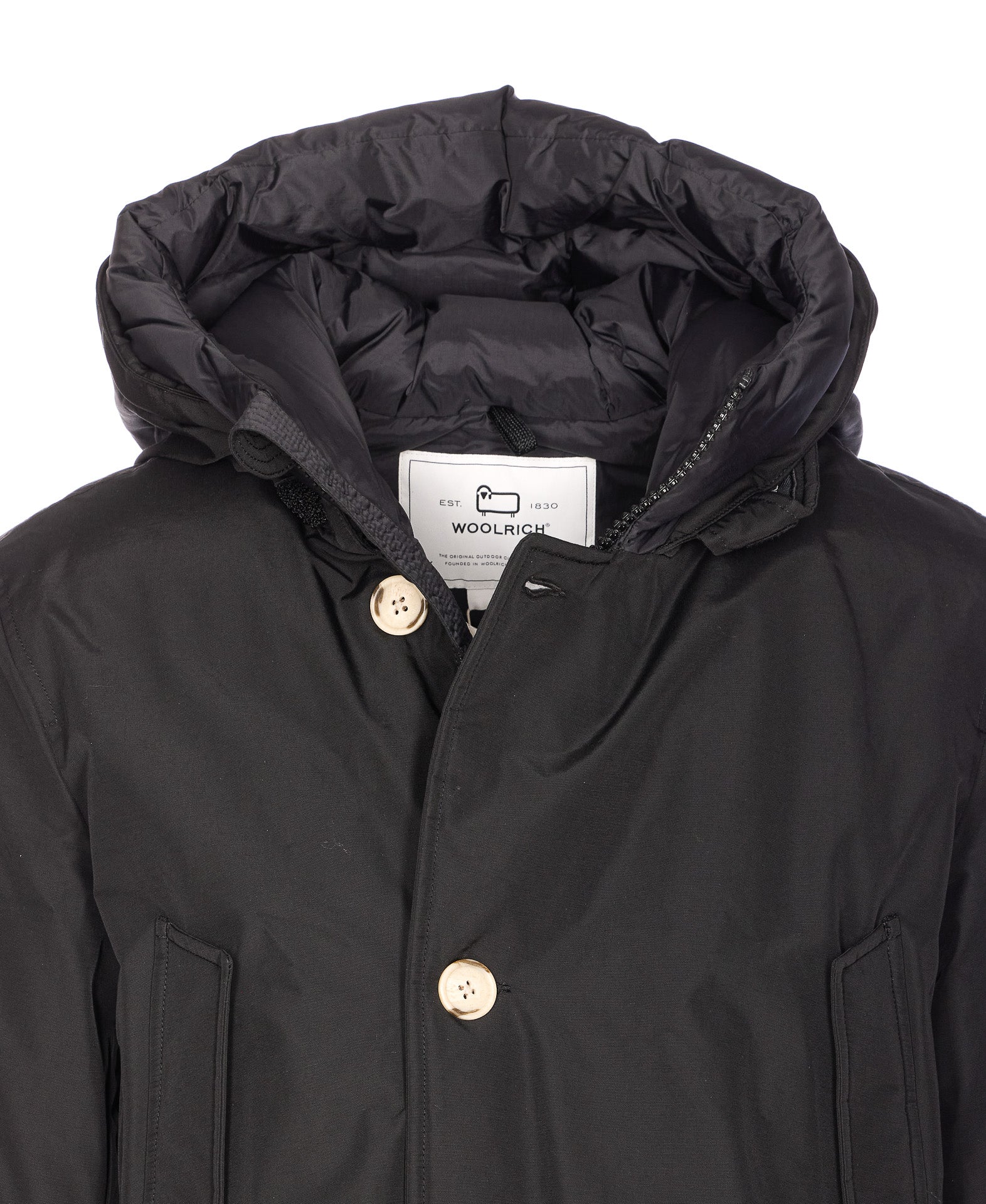 Woolrich Coats Black Cotton