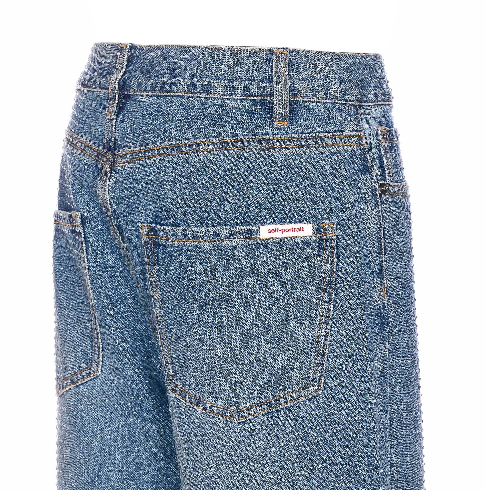 SELF PORTRAIT Jeans Blue Cotton