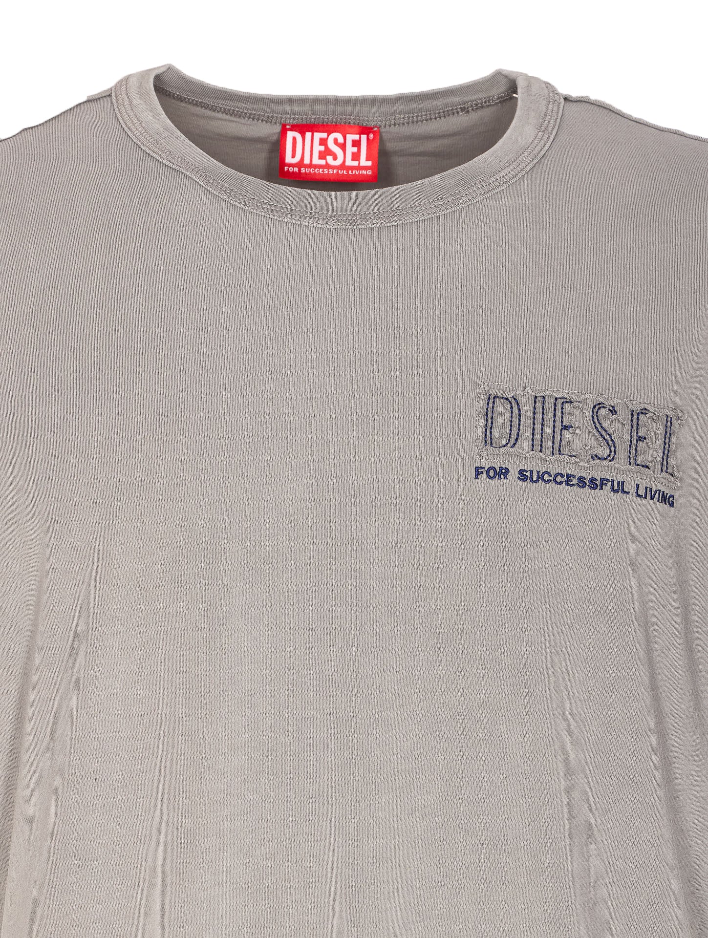 Diesel T-shirts and Polos Grey Cotton